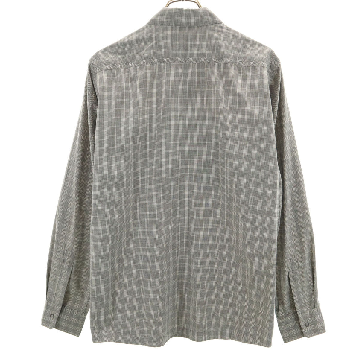 patagonia パタゴニア チェック柄 長袖 シャツ S グレー 54066SP11 アウトドア ロールアップ袖 メンズ