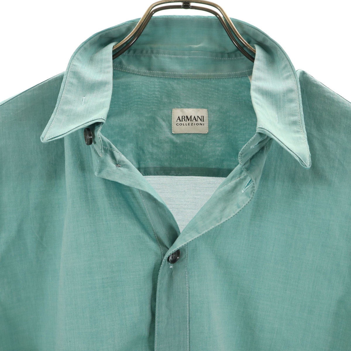 ARMANI COLLEZIONI アルマーニコレッツォーニ 長袖 シャツ M グリーン系 メンズ