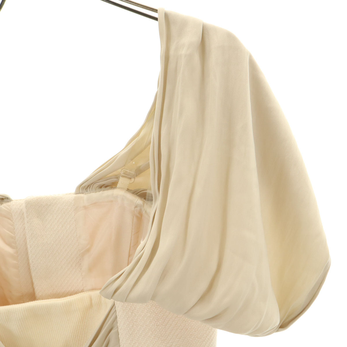 FUMIE TANAKA フミエタナカ 日本製 ギャザーリボン ビスチェ 1 ベージュ レディース