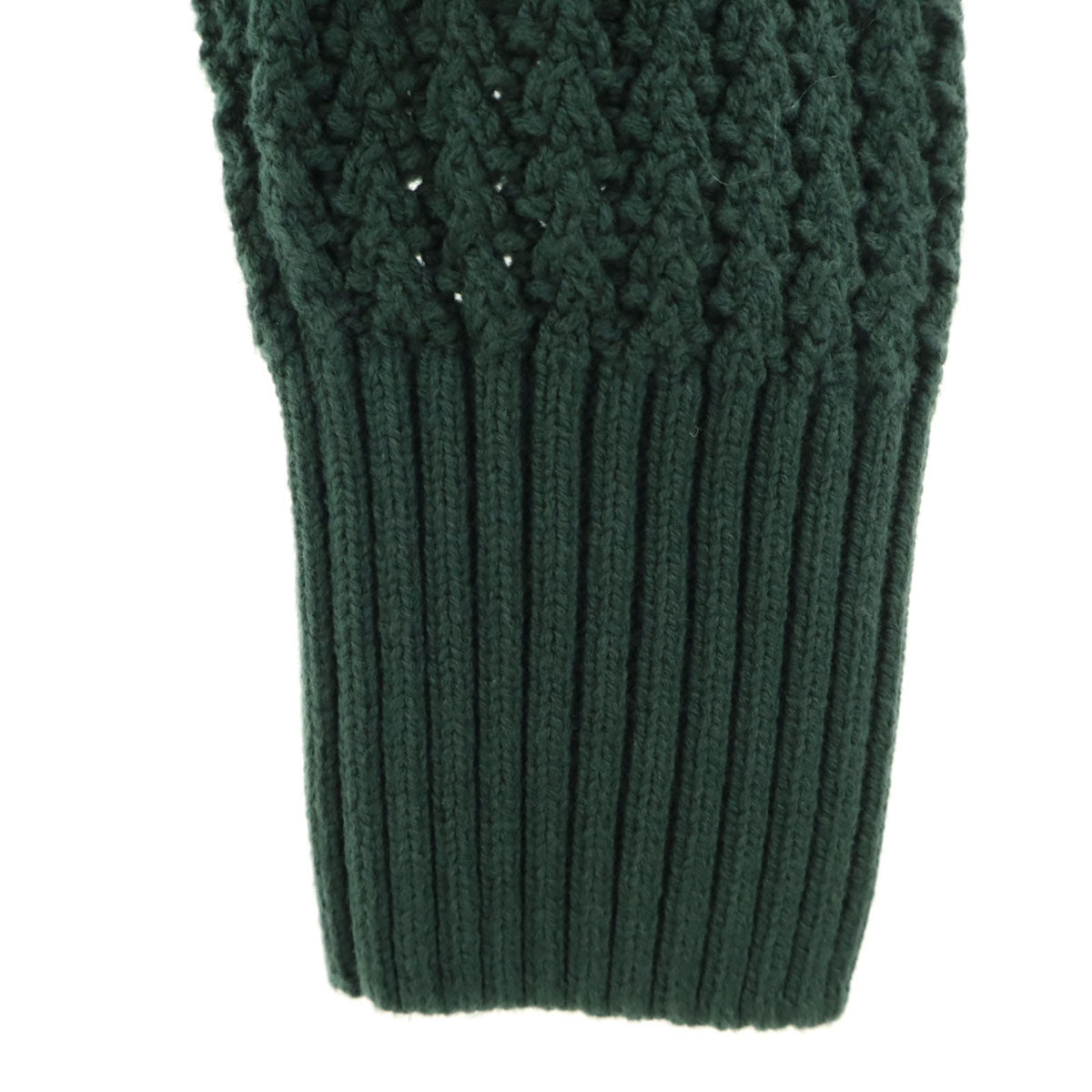 未使用 adidas Originals アディダスオリジナルス トレフォイルロゴ 長袖 Vネック ニットカーディガン L 深緑 レディース