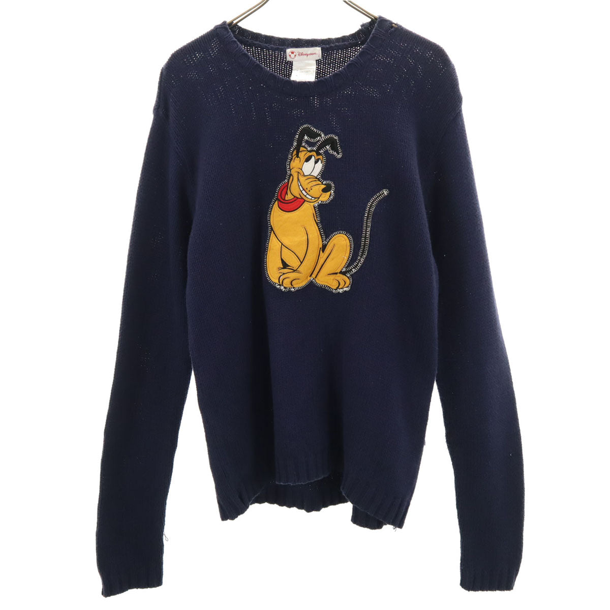 The Disney Store ディズニーストア ミッキーフレンズ プルート 長袖 セーター M ネイビー ニット レディース
