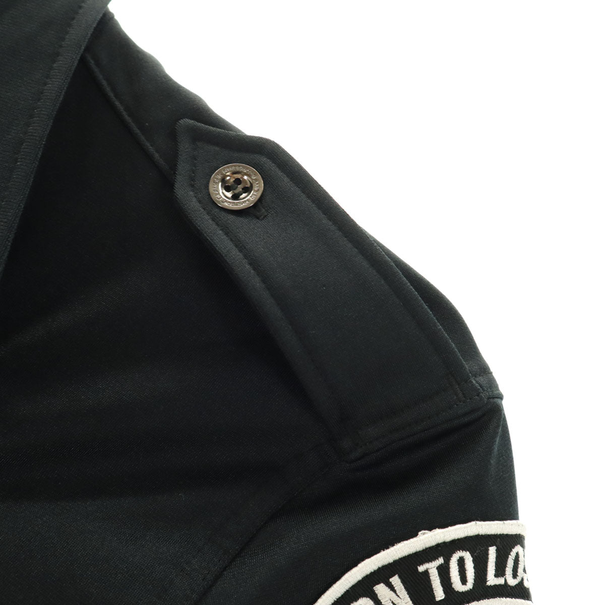 HYSTERIC GLAMOUR ヒステリックグラマー 日本製 長袖 ミリタリーシャツ L ブラック 裏トリコット メンズ