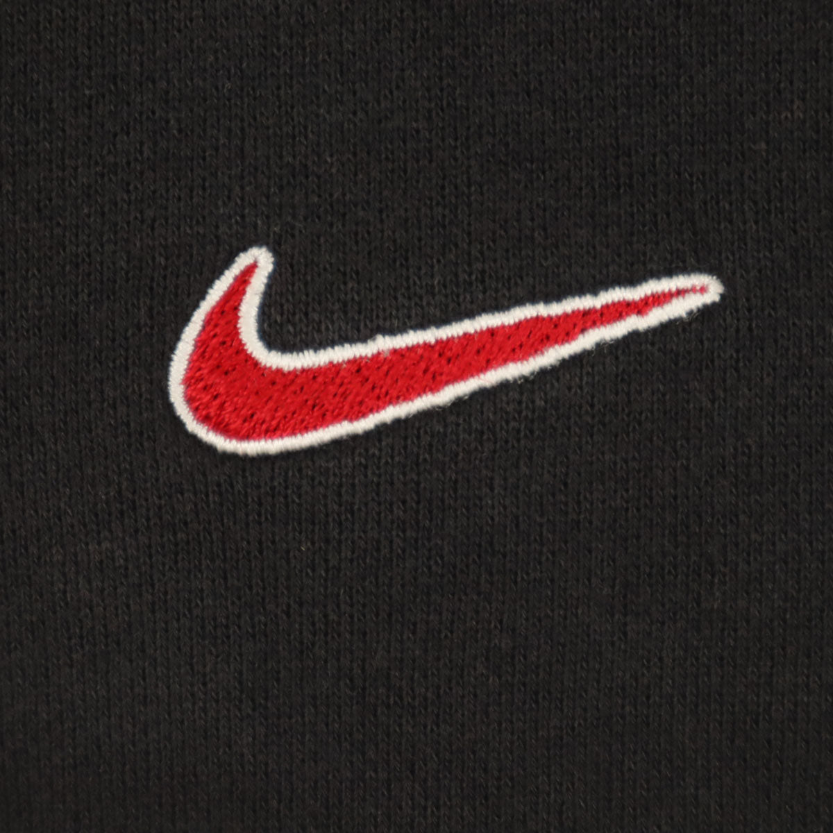 NIKE ナイキ 90s 00s オールド 白タグ 長袖 ハーフジップ スウェット L ブラック プルオーバー メンズ