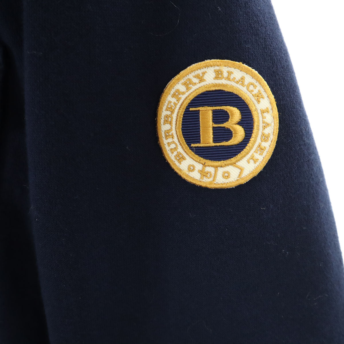 BURBERRY BLACK LABEL バーバリーブラックレーベル スウェット マリン ジャケット L ネイビー 三陽商会 レディース