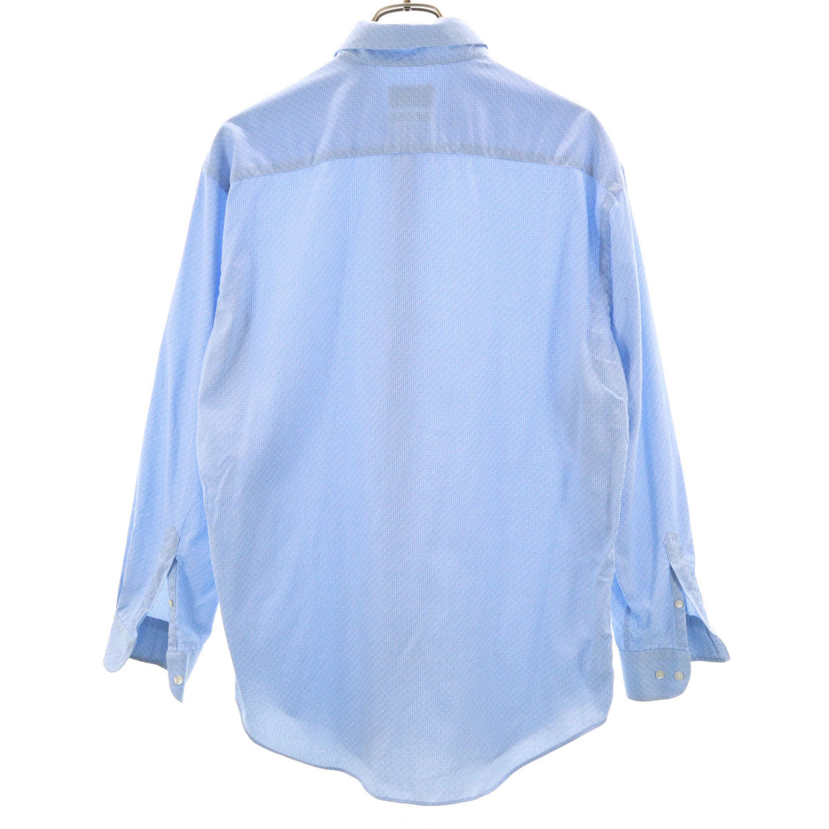 Emporio Armani エンポリオアルマーニ 格子柄 長袖 シャツ 42 ブルー系 MODERN FIT メンズ