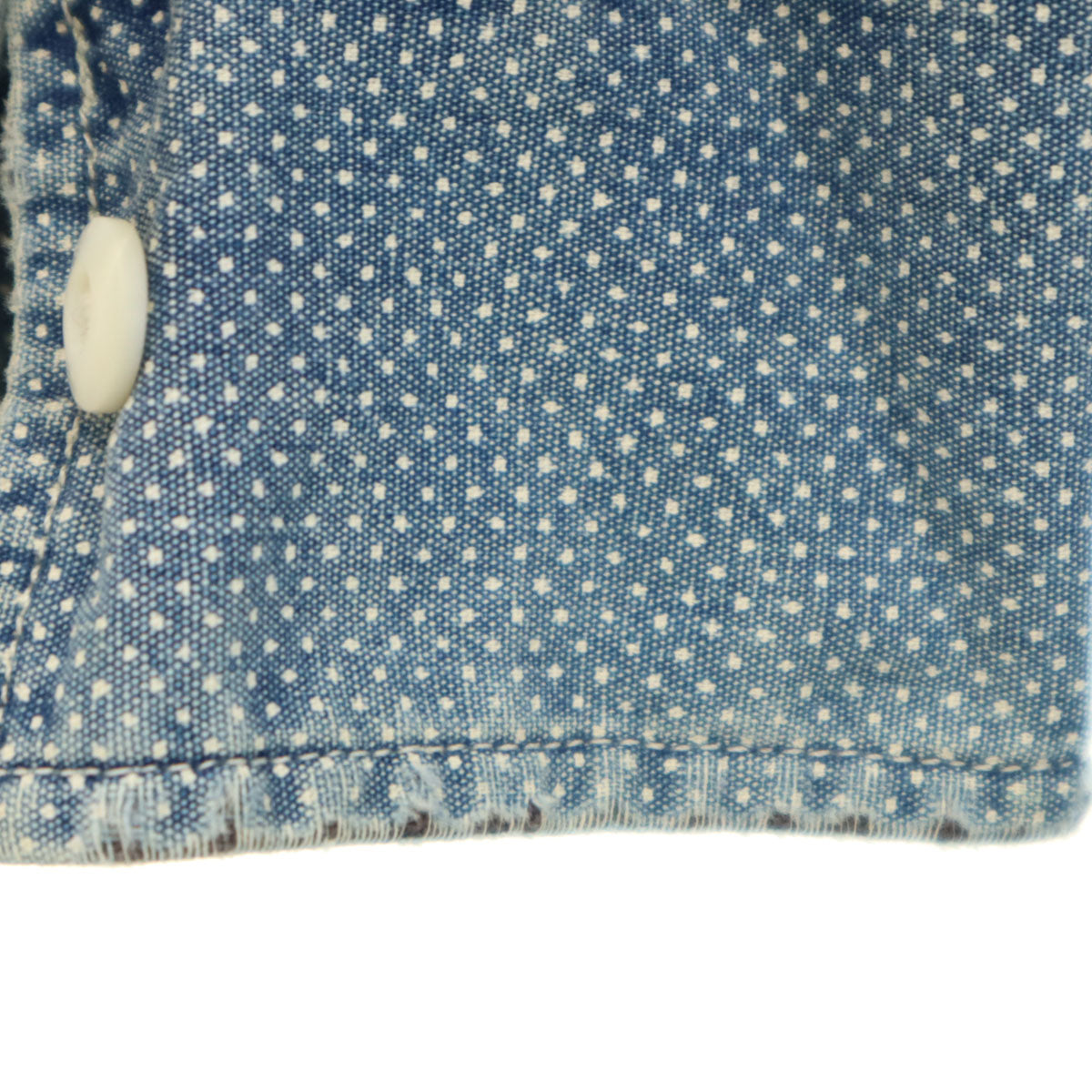 RALPH LAUREN ラルフローレン ドット 長袖 シャツ XS ブルー系 メンズ