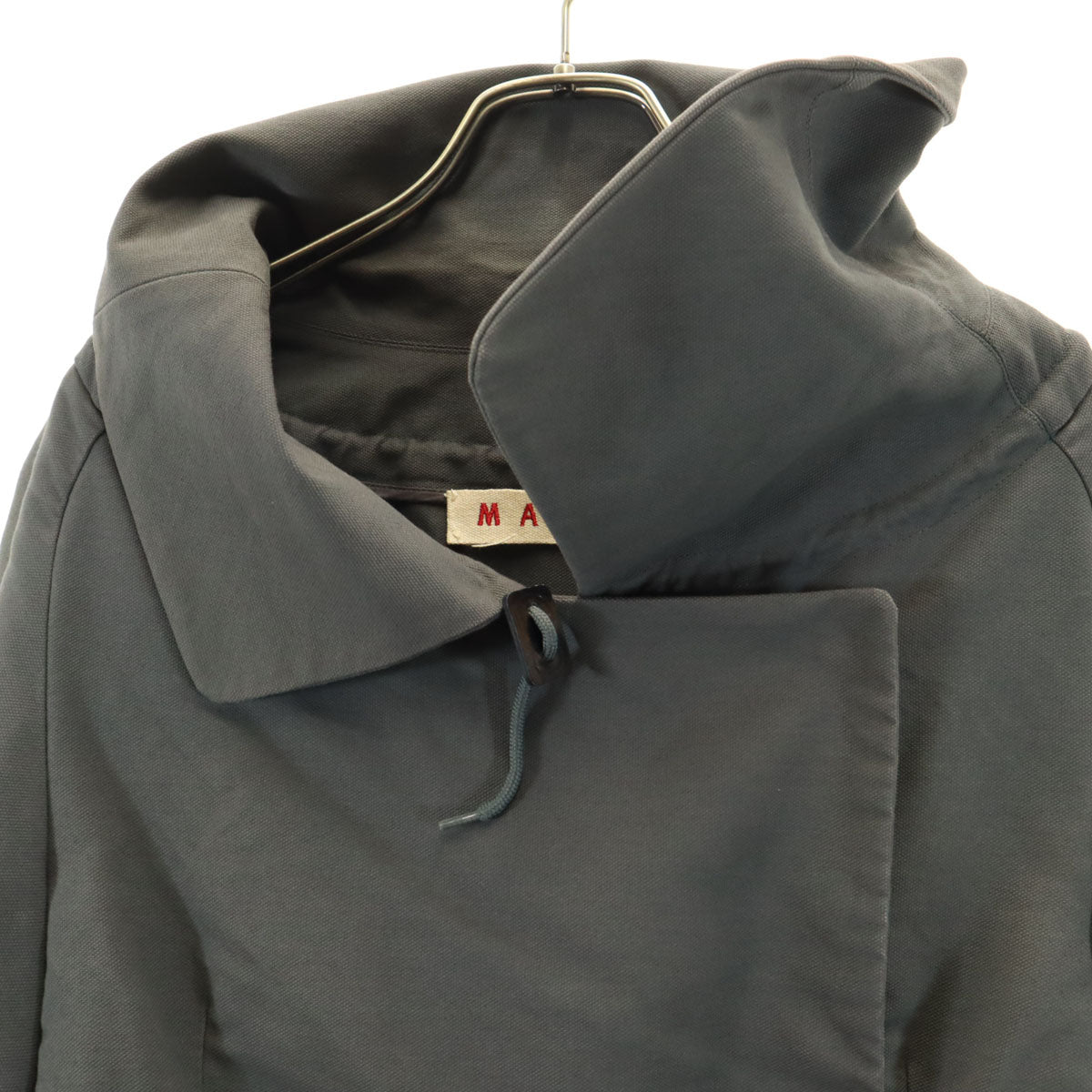 MARNI マルニ イタリア製 ライダースジャケット 36 チャコールグレー レディース