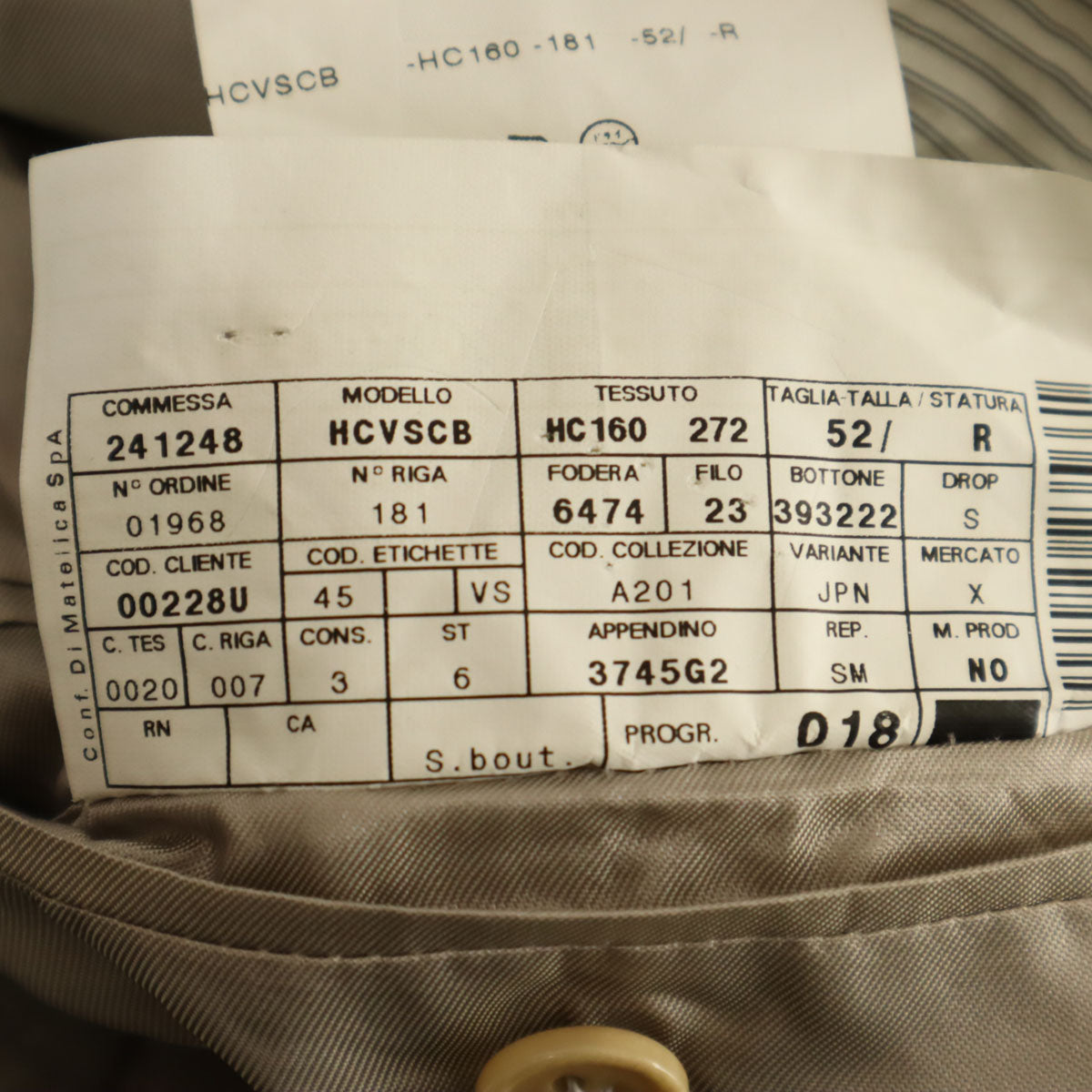 ARMANI COLLEZIONI アルマーニコレッツォーニ 90s イタリア製 オールド ウールライク ダブル テーラードジャケット 52 グレージュ メンズ