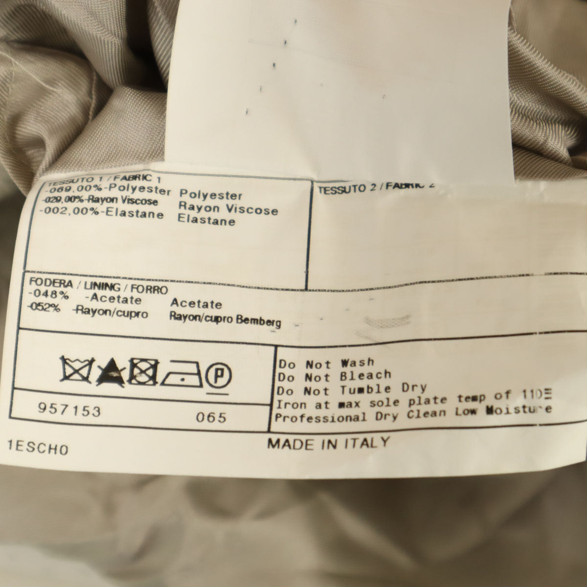 ARMANI COLLEZIONI アルマーニコレッツォーニ 90s イタリア製 オールド ウールライク ダブル テーラードジャケット 52 グレージュ メンズ