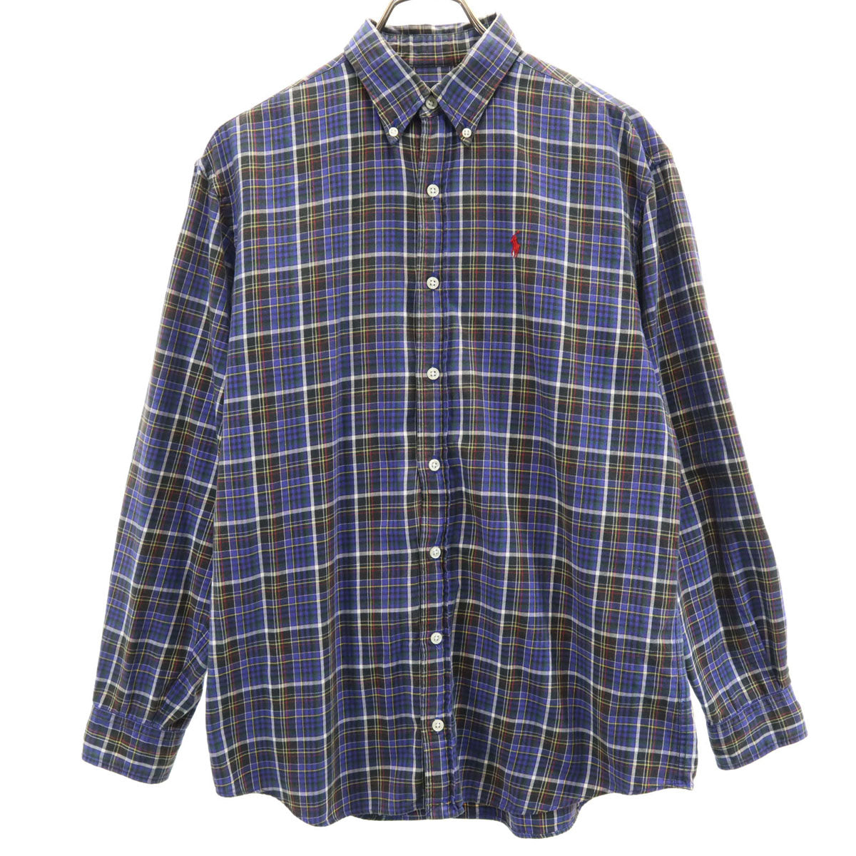 RALPH LAUREN ラルフローレン 長袖 ボタンダウンシャツ 170 ブルー キッズ