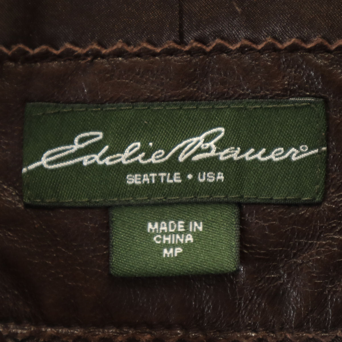 Eddie Bauer エディバウアー レザージャケット M ブラウン アウトドア レディース