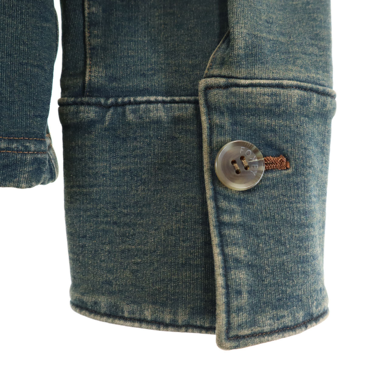 FOXEY NEW YORK フォクシー ニューヨーク 日本製 ジャケット 38 ブルー系 レディース
