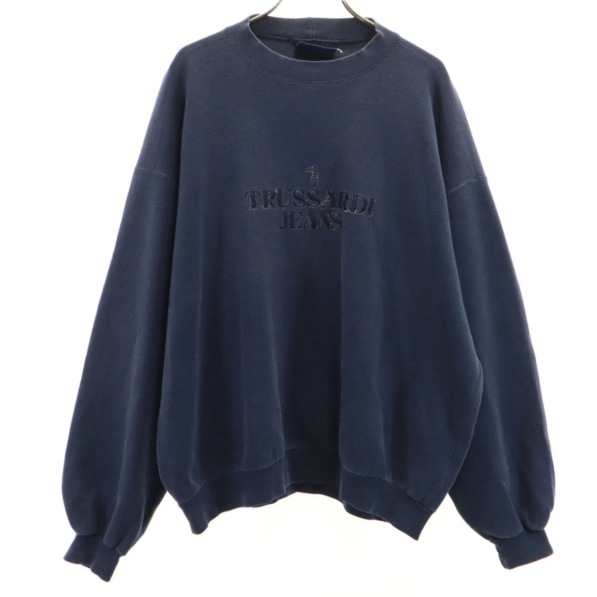 TRUSSARDI JEANS トラサルディジーンズ 長袖 トレーナー L ネイビー メンズ