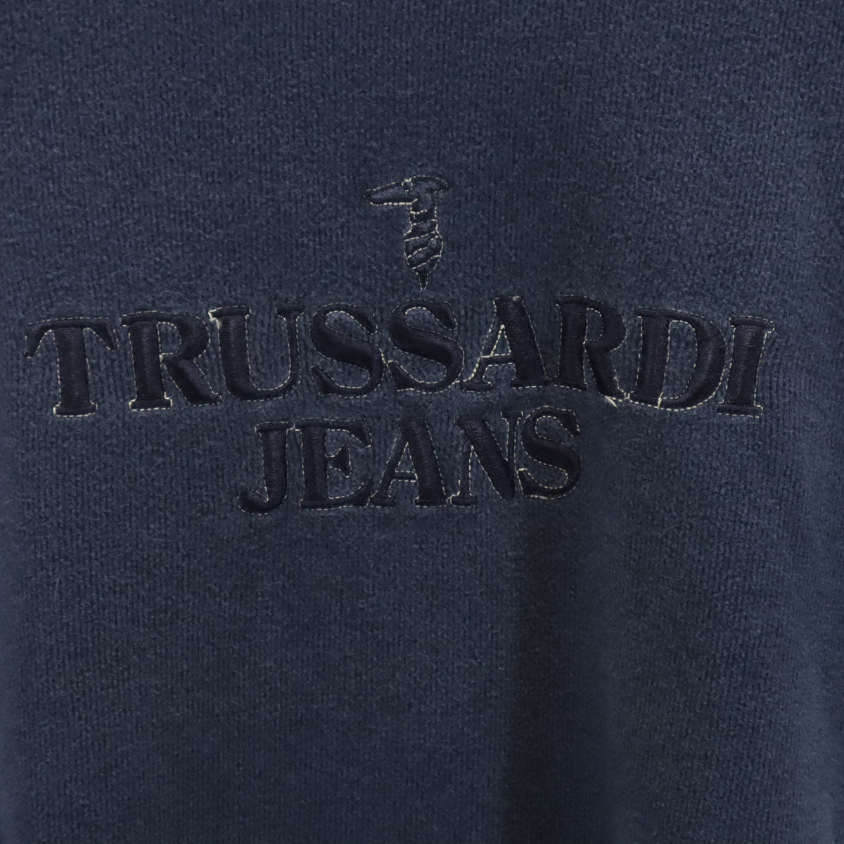 TRUSSARDI JEANS トラサルディジーンズ 長袖 トレーナー L ネイビー メンズ
