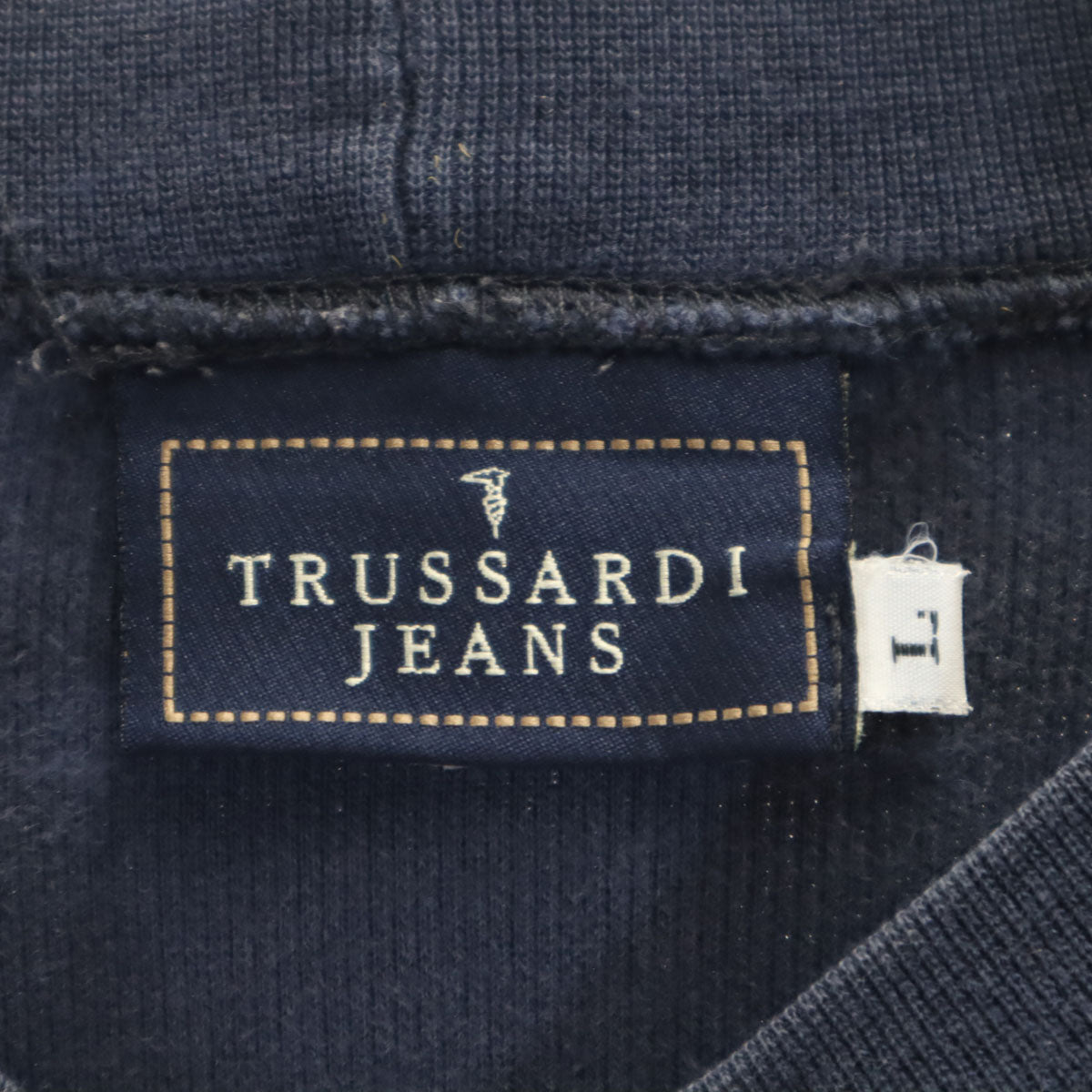 TRUSSARDI JEANS トラサルディジーンズ 長袖 トレーナー L ネイビー メンズ