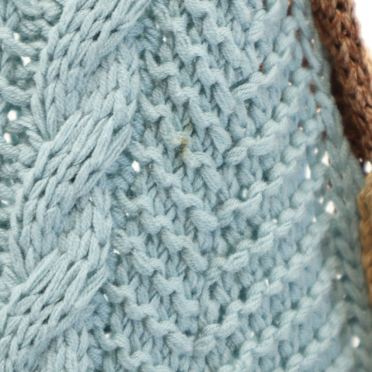 CUNE キューン 日本製 コットンブレンド 長袖 ケーブル セーター 2 ブルー ニット メンズ