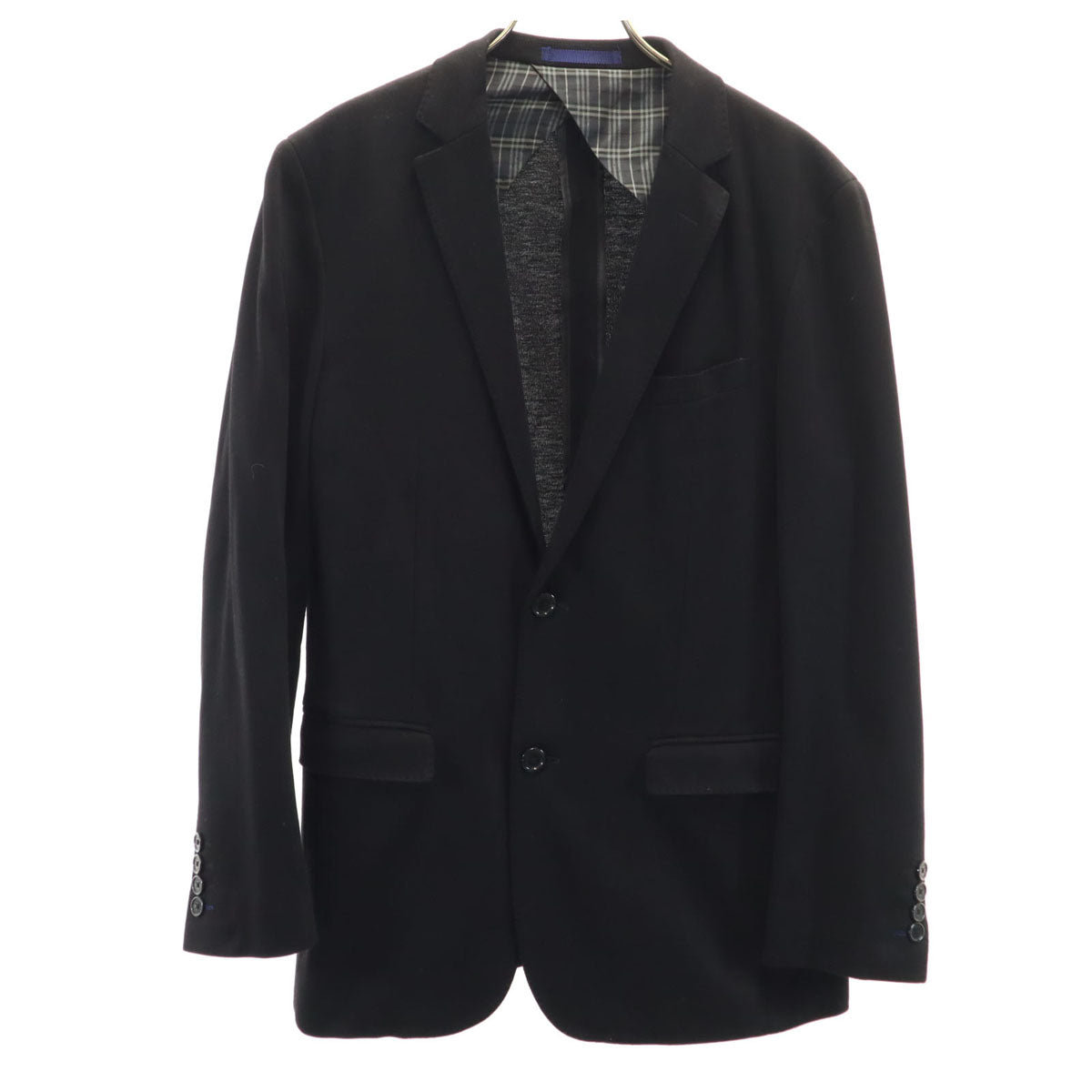 BURBERRY BLACK LABEL バーバリーブラックレーベル テーラードジャケット M ブラック 三陽商会 メンズ