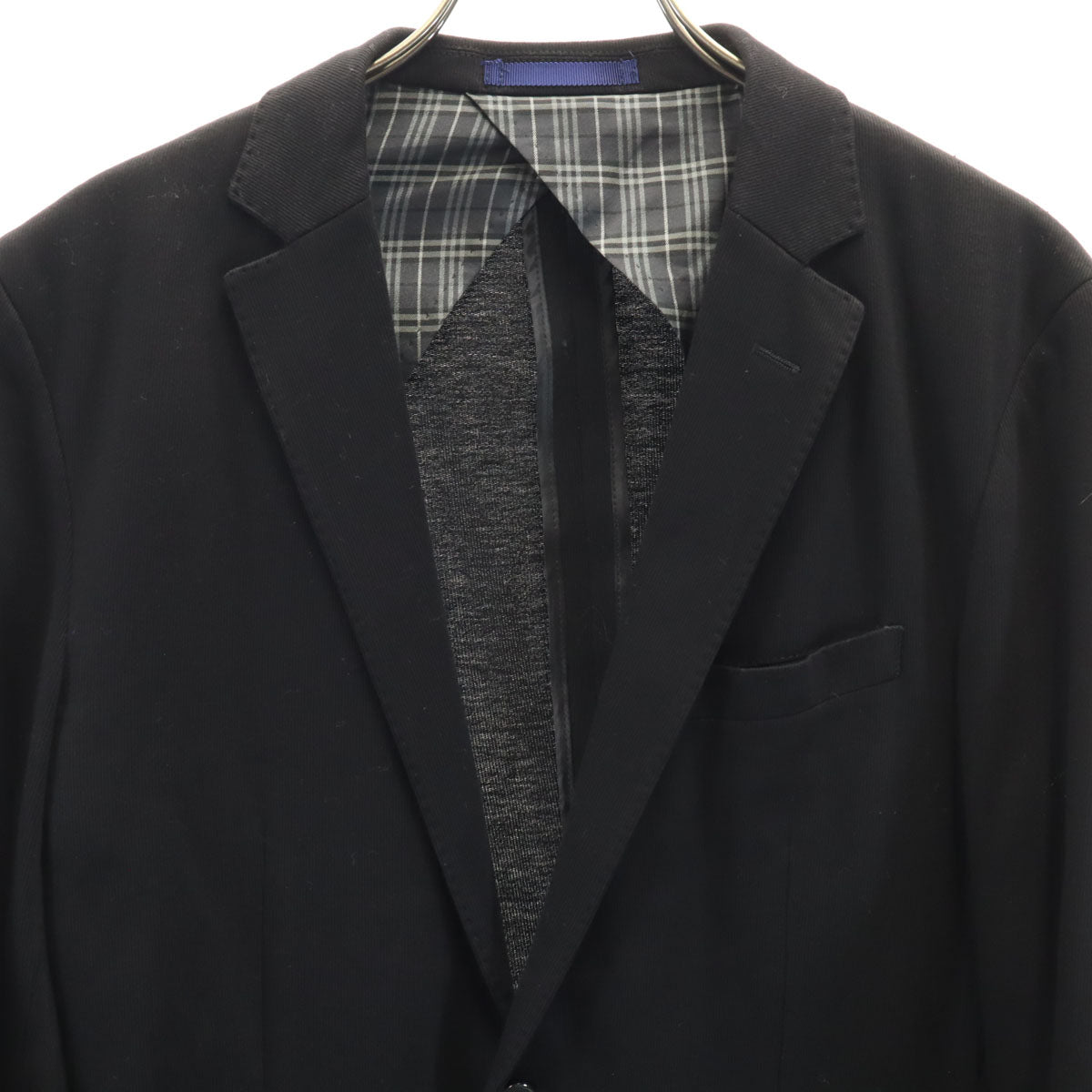 BURBERRY BLACK LABEL バーバリーブラックレーベル テーラードジャケット M ブラック 三陽商会 メンズ