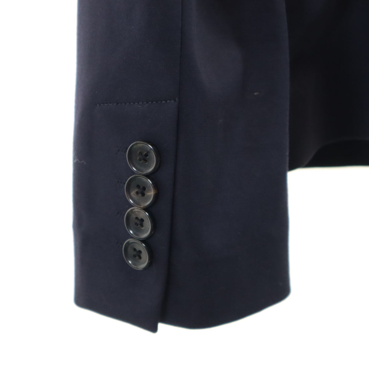 Paul Smith ポールスミス ノーカラージャケット 38 ネイビー レディース