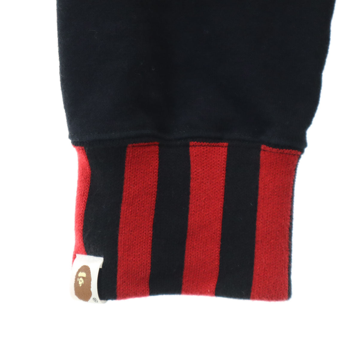 A BATHING APE アベイシングエイプ 日本製 長袖 スウェット ジップパーカー L ブラック メンズ