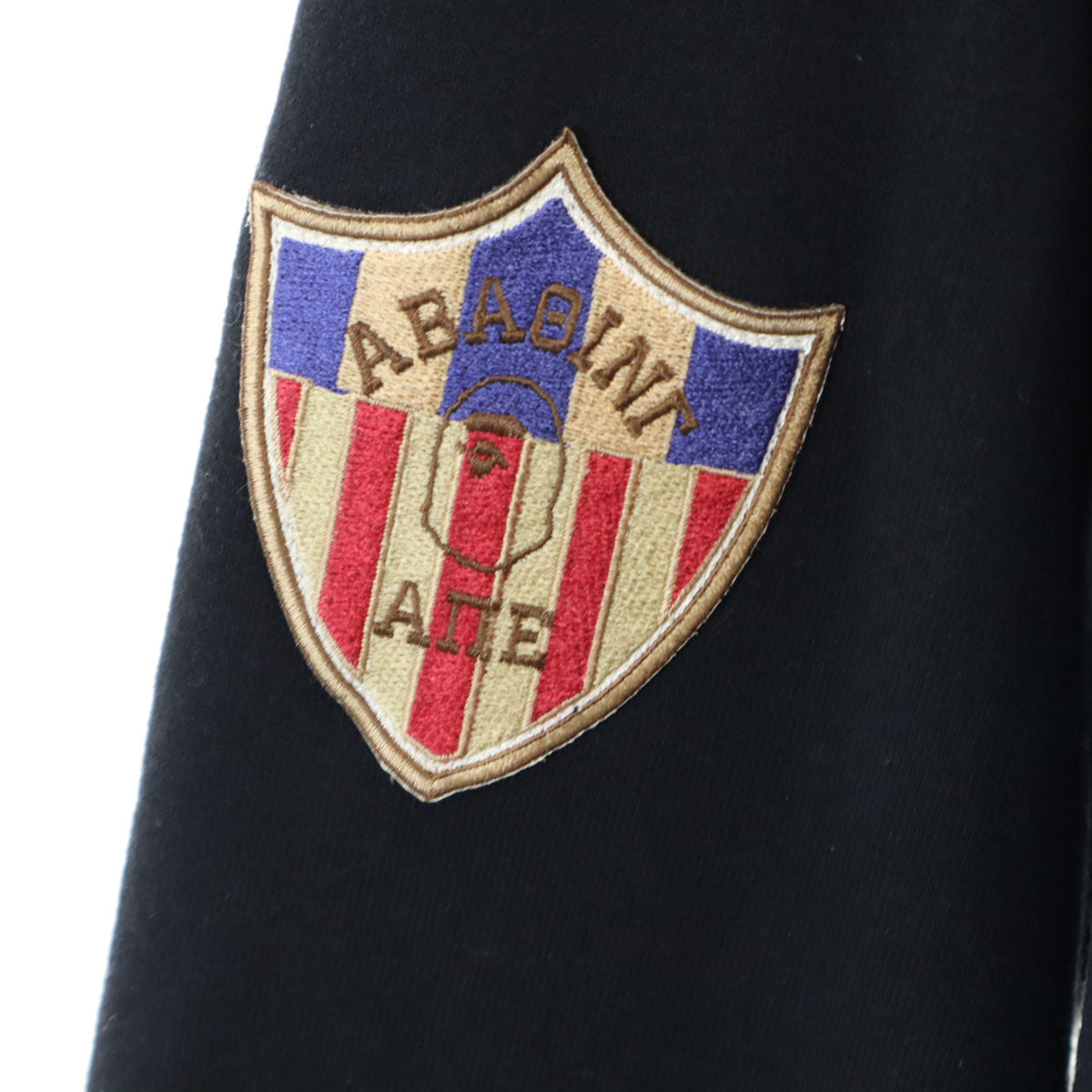 A BATHING APE アベイシングエイプ 日本製 長袖 スウェット ジップパーカー L ブラック メンズ