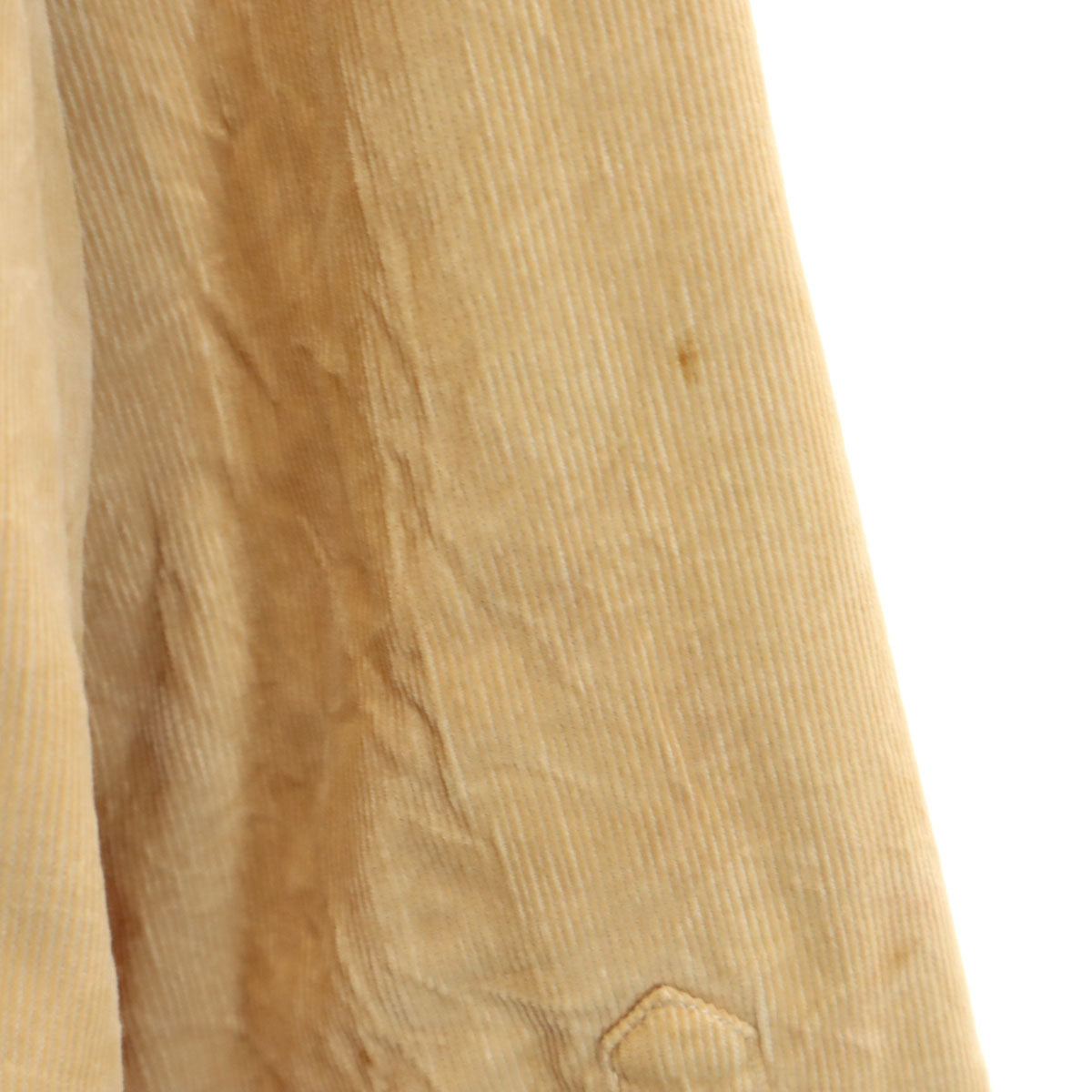 BUSHHOG 90s 80s オールド 長袖 コーデュロイ ウエスタンシャツ L ベージュ 裏キルティング メンズ