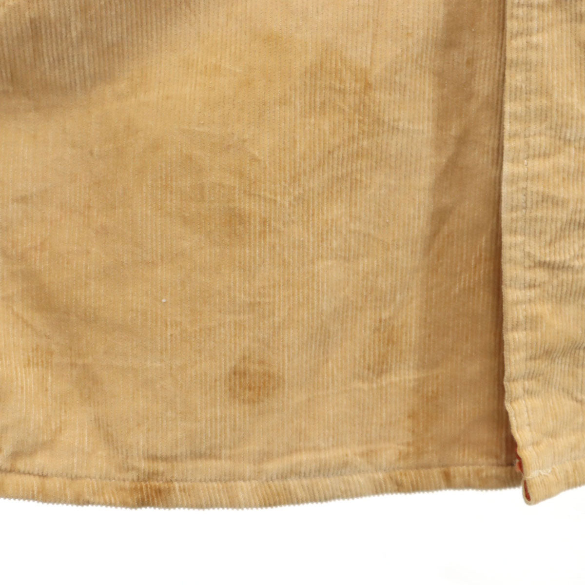 BUSHHOG 90s 80s オールド 長袖 コーデュロイ ウエスタンシャツ L ベージュ 裏キルティング メンズ