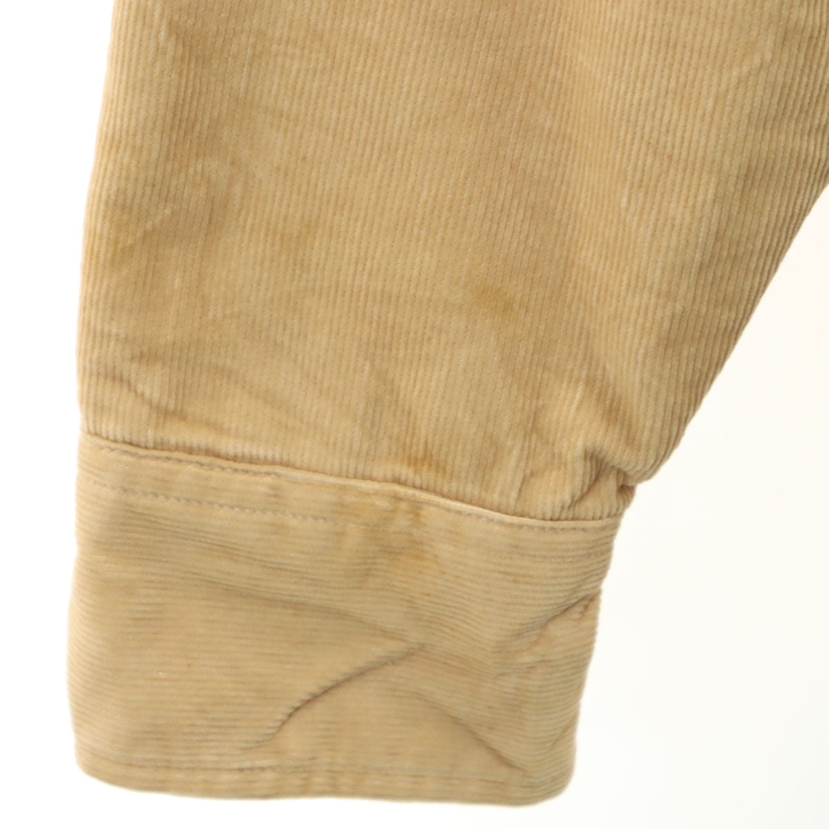 BUSHHOG 90s 80s オールド 長袖 コーデュロイ ウエスタンシャツ L ベージュ 裏キルティング メンズ