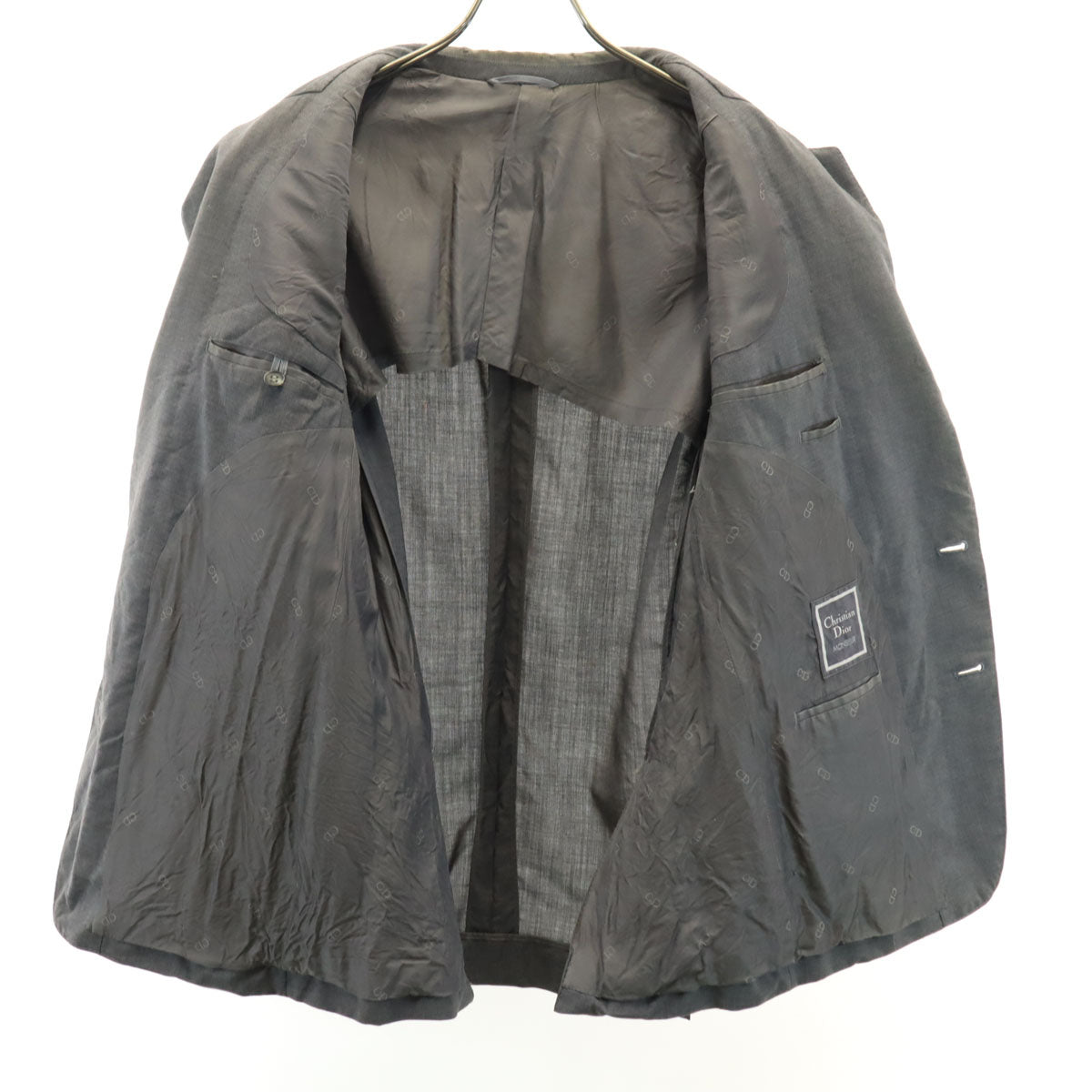 Christian Dior MONSIEUR クリスチャンディオール ムッシュ 90s オールド テーラードジャケット 100-94-170 グレー メンズ