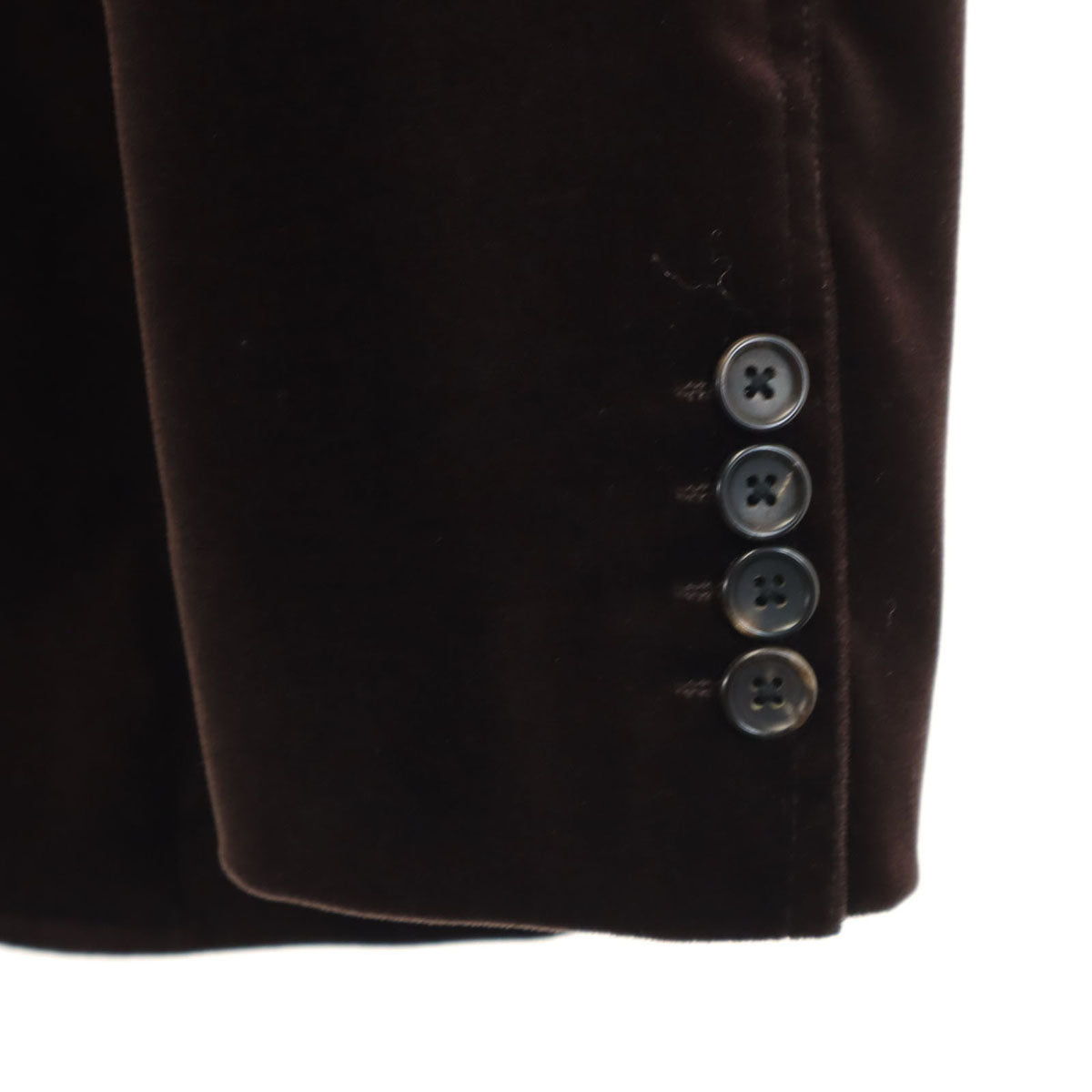 PS Paul Smith ピーエスポールスミス 日本製 ベロア テーラードジャケット M ブラウン メンズ