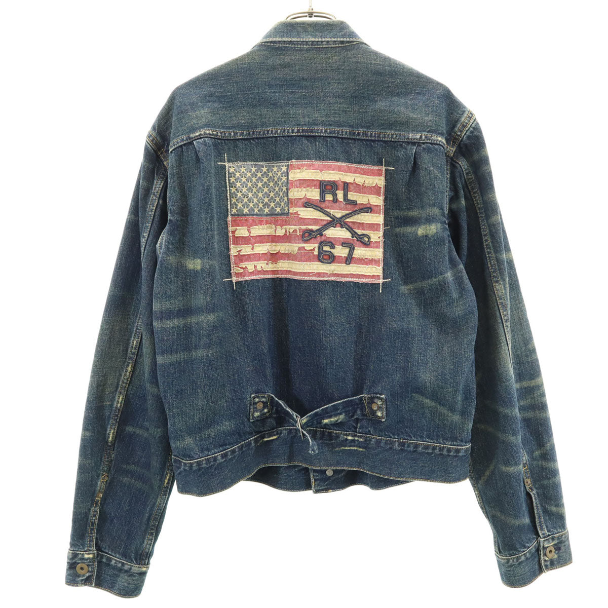 POLO RALPH LAUREN ポロラルフローレン ダメージ加工 デニムジャケット M ジージャン メンズ