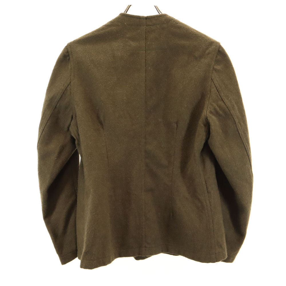FRENCH ARMY フランス軍 50s ヴィンテージ Vネック ウールジャケット 44L カーキ レディース