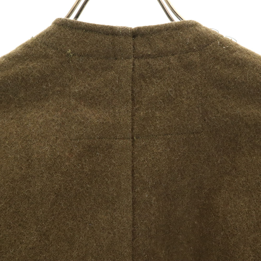 FRENCH ARMY フランス軍 50s ヴィンテージ Vネック ウールジャケット 44L カーキ レディース
