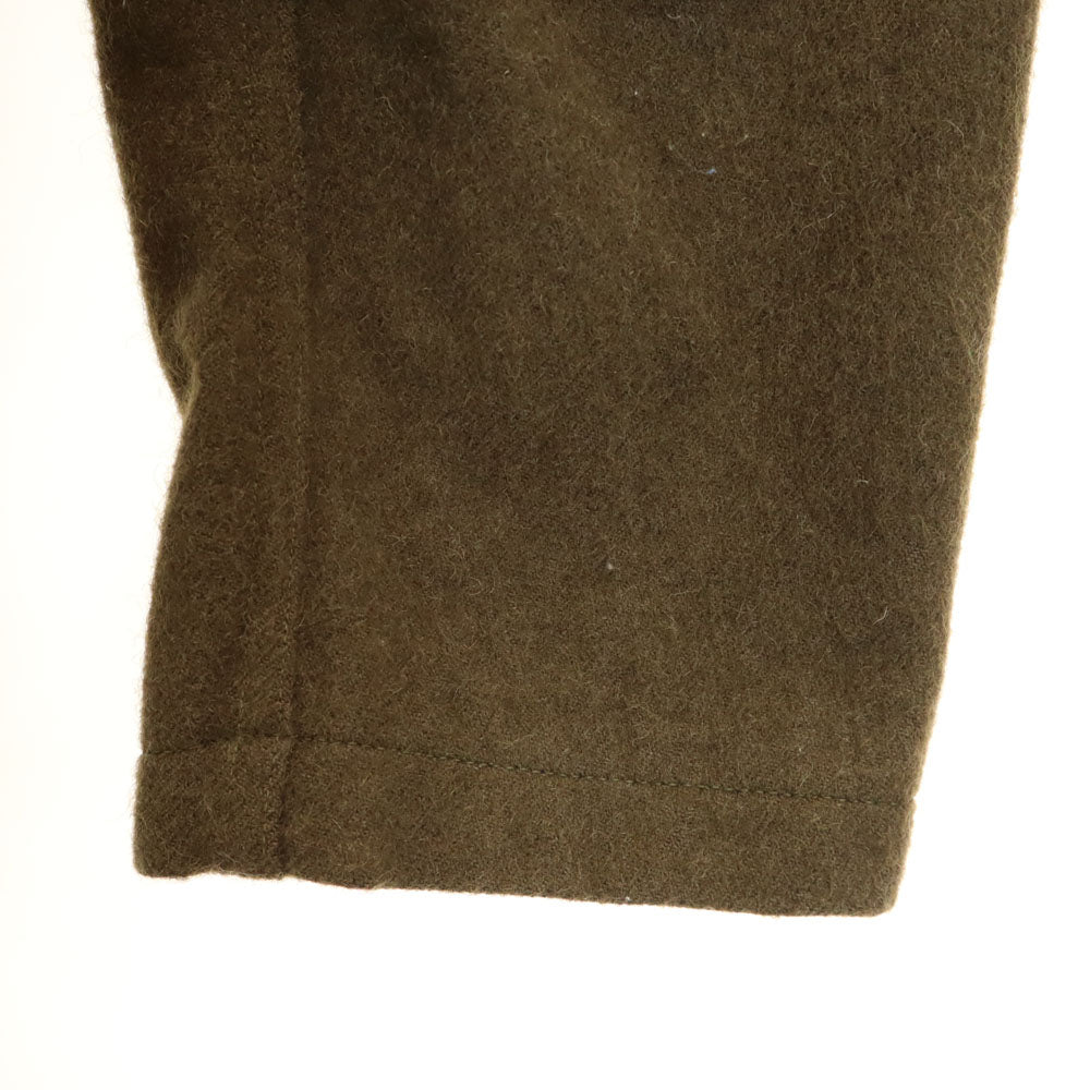 FRENCH ARMY フランス軍 50s ヴィンテージ Vネック ウールジャケット 44L カーキ レディース