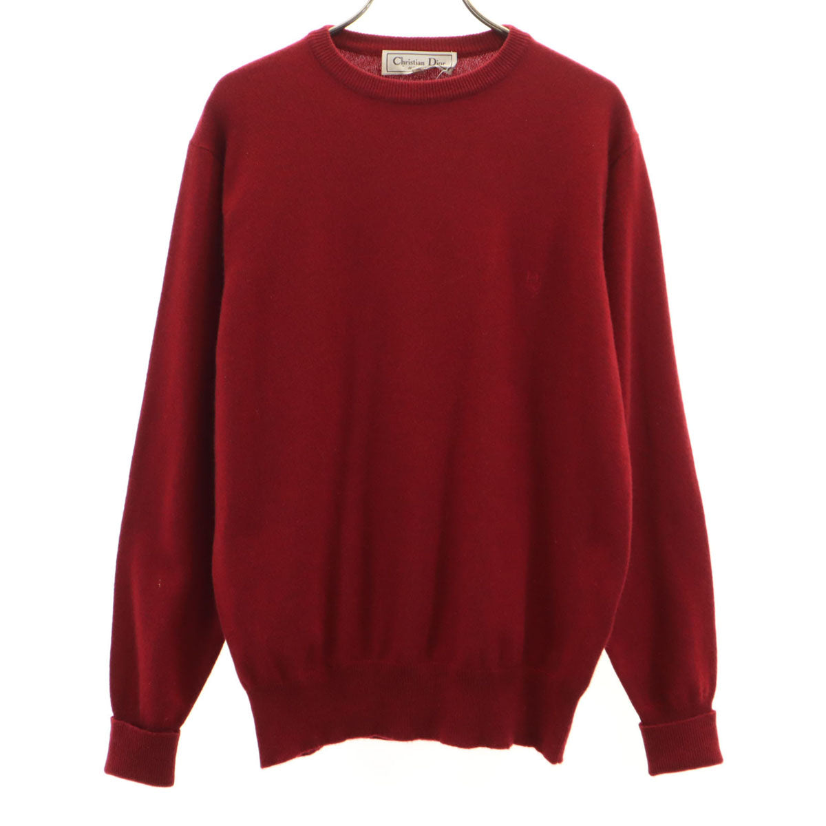 Christian Dior クリスチャンディオール 90s カシミア100% オールド 長袖 セーター M 赤 ニット メンズ