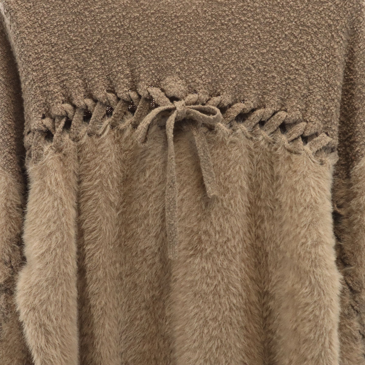 HYSTERICS ヒステリックス 長袖 ジャギー セーター F ベージュ系 ニット ヒステリックグラマー レディース