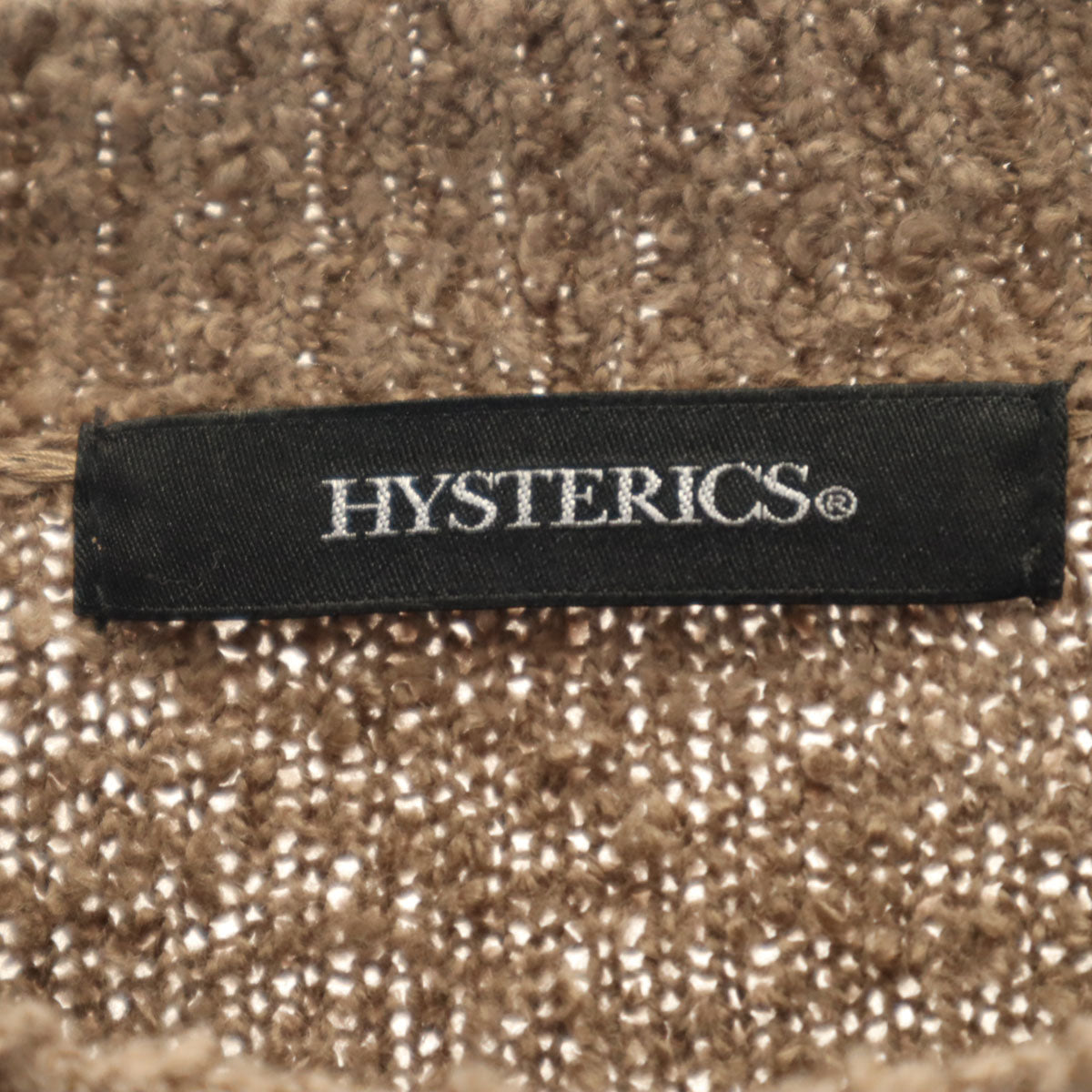 HYSTERICS ヒステリックス 長袖 ジャギー セーター F ベージュ系 ニット ヒステリックグラマー レディース