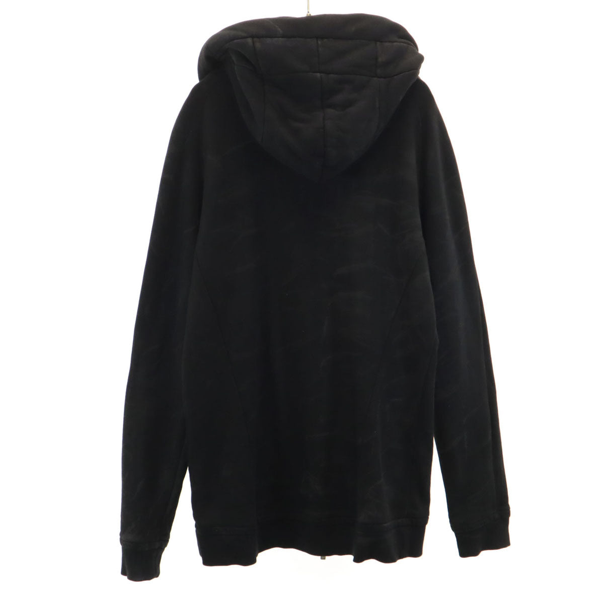 Emporio Armani エンポリオアルマーニ イタリア製 長袖 スウェット ジップパーカー L 黒 メンズ