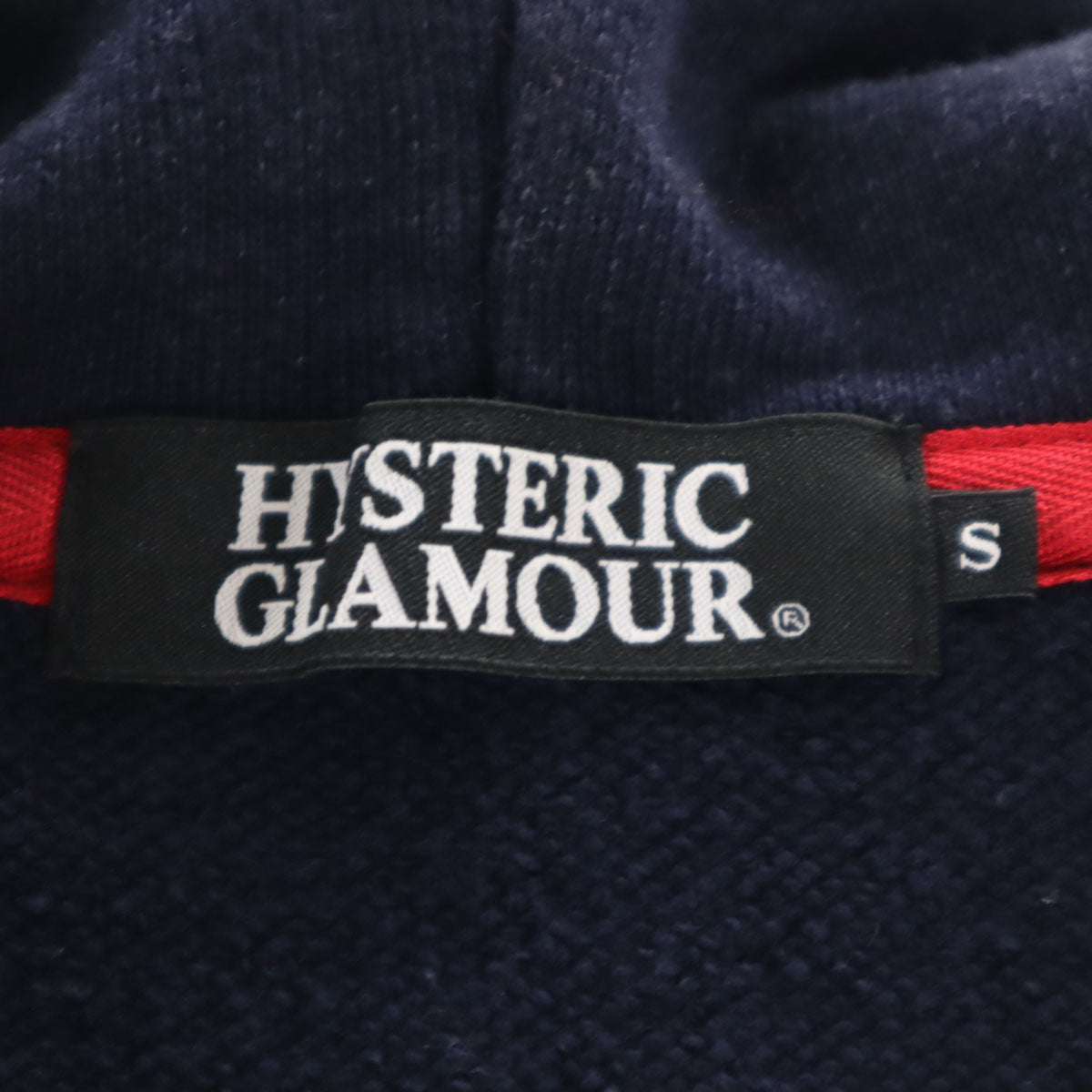 HYSTERIC GLAMOUR ヒステリックグラマー 長袖 ジップパーカー S ネイビー メンズ