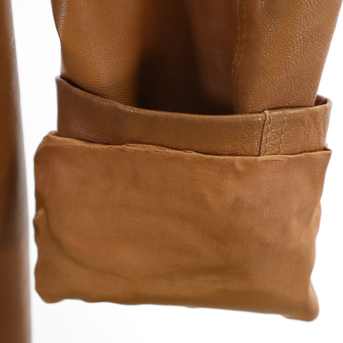 ARMANI EXCHANGE アルマーニエクスチェンジ 90s オールド レザーコート S キャメル レディース