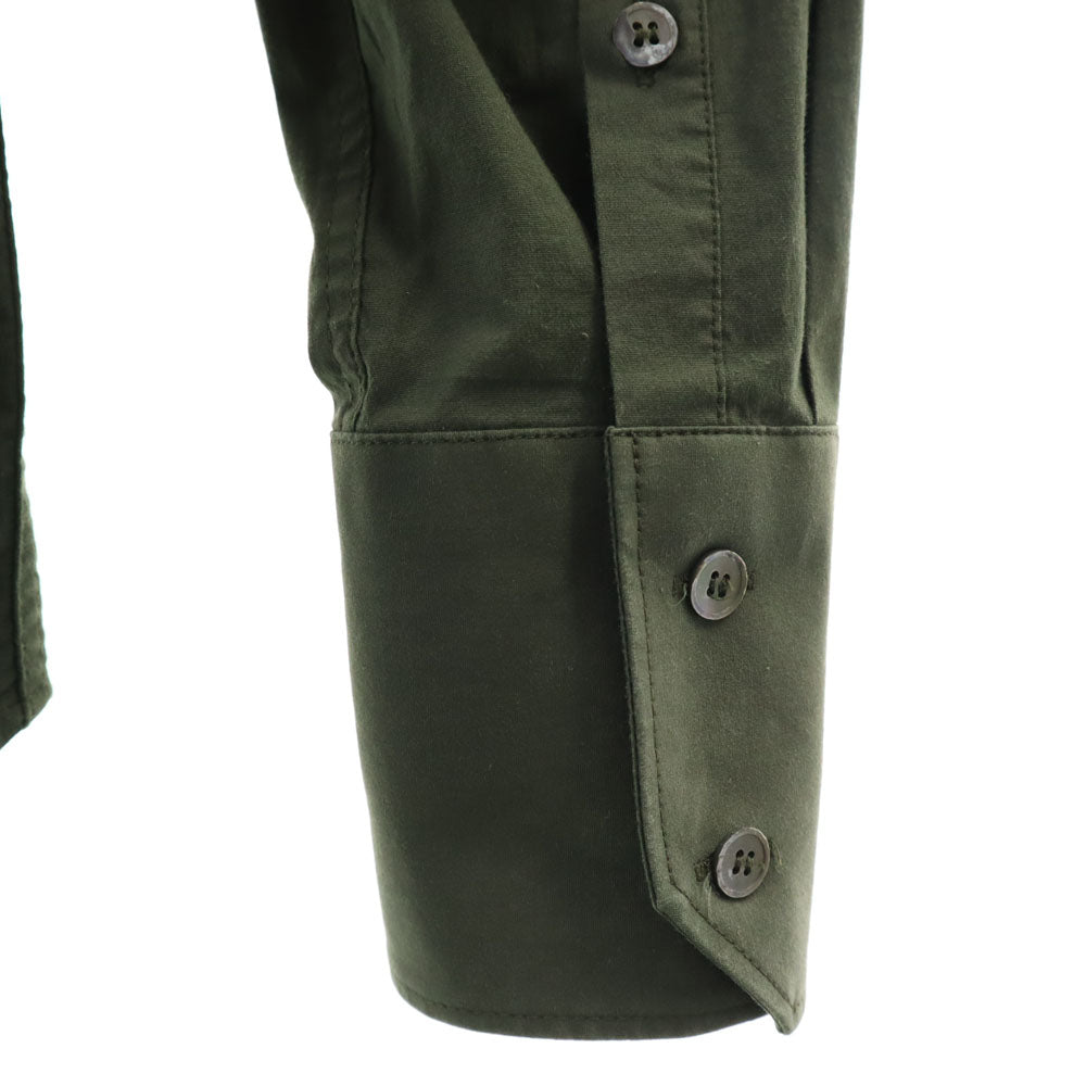 MIUMIU ミュウミュウ イタリア製 長袖 ボタンダウンシャツ 38/15 カーキ メンズ