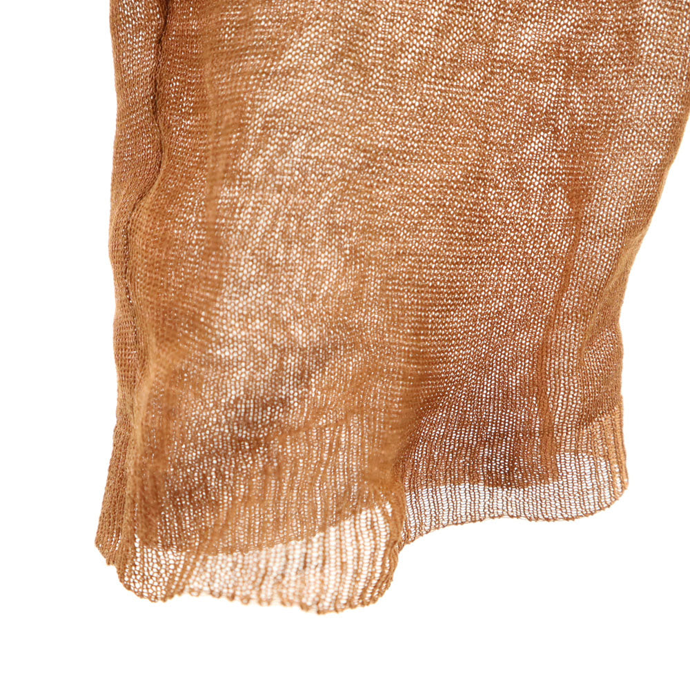 CELINE セリーヌ 長袖 レース カットソー S オレンジ レディース