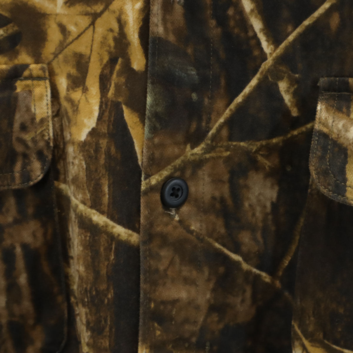 Columbia コロンビア リアルツリー柄 長袖 ボタンダウンシャツ XXL ブラウン アウトドア ビッグサイズ メンズ