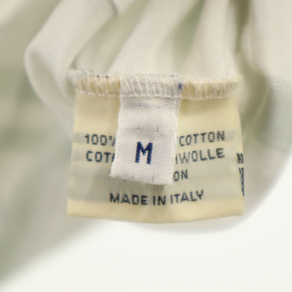 HERMES エルメス イタリア製 長袖 Vネック カットソー M ホワイト レディース