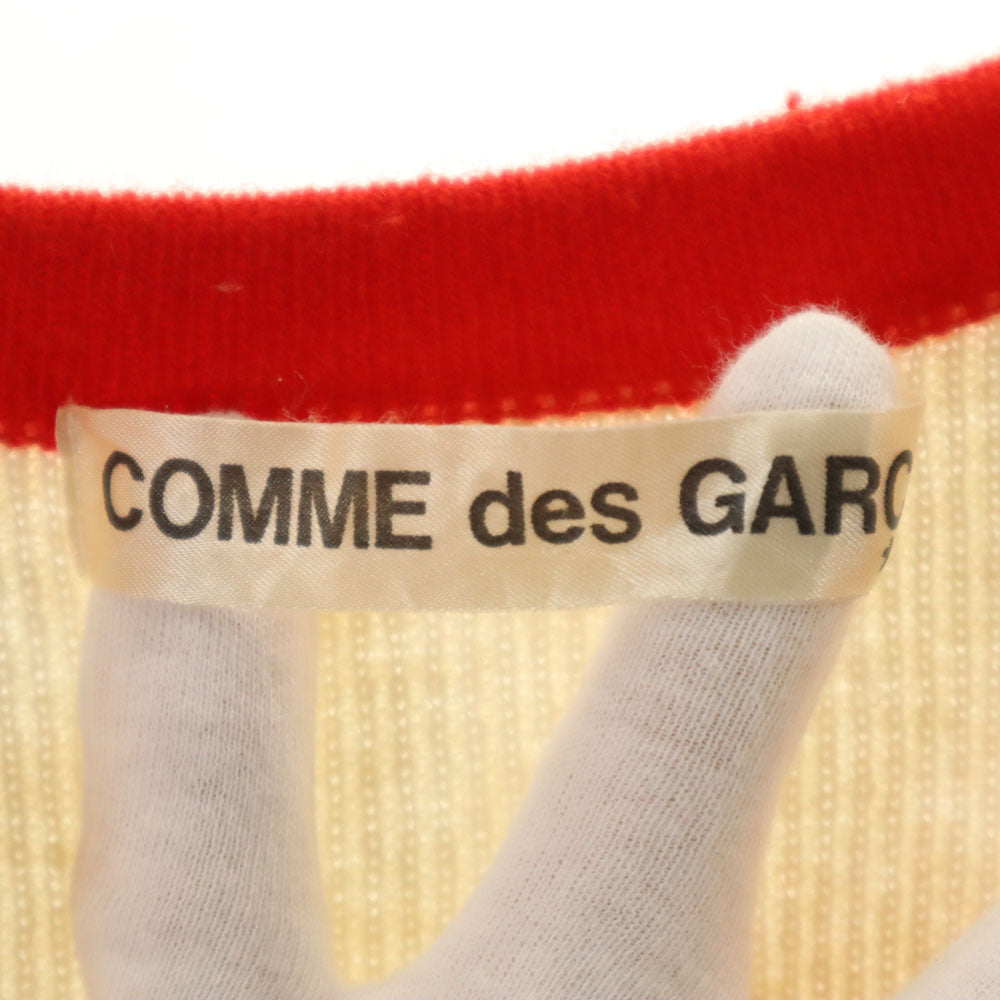 COMME des GARCONS コムデギャルソン 88AW ヴィンテージ 日本製 長袖 パイピング カーディガン ベージュ レディース