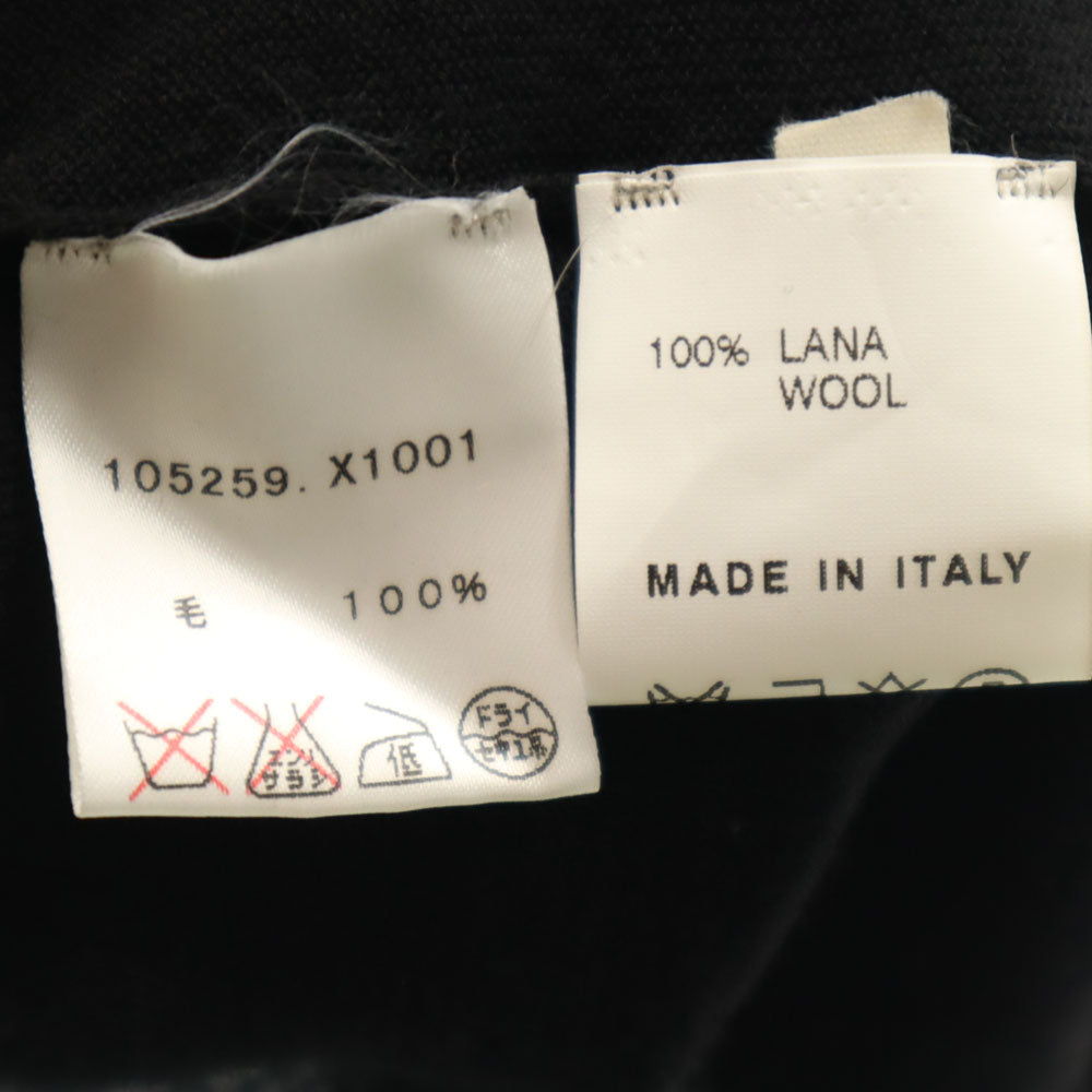 GUCCI グッチ イタリア製 ウールブレンド 長袖 袖リボン カットソー S ブラック レディース