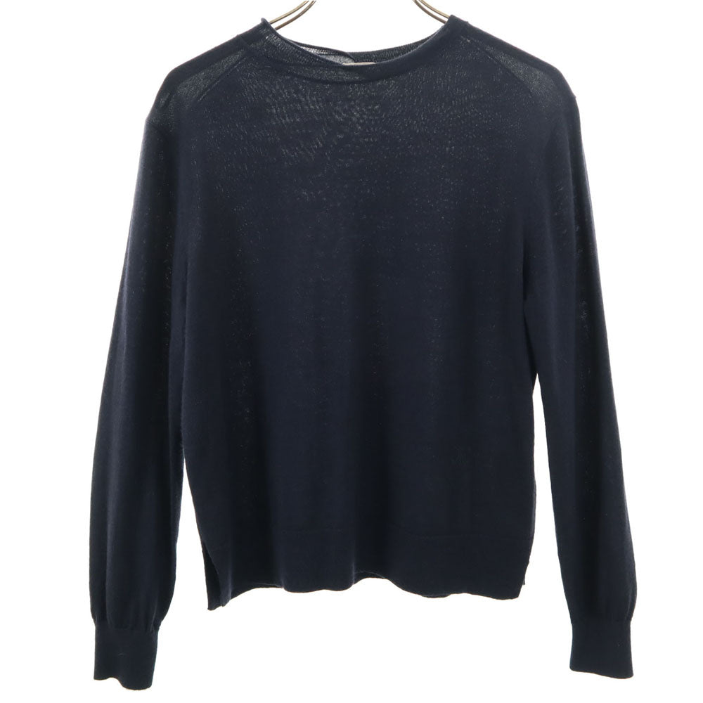 CELINE セリーヌ ウールブレンド 長袖 カットソー XS ネイビー レディース