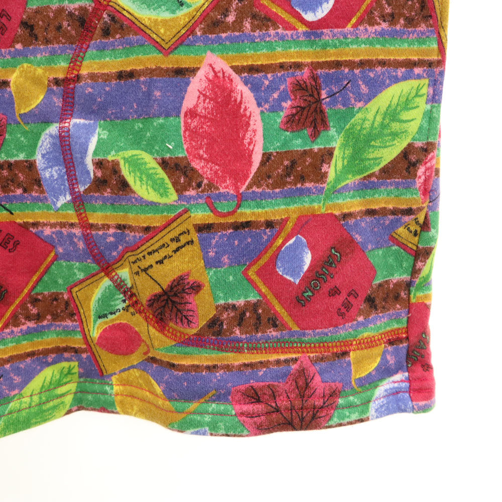 KENZO ケンゾー 90s オールド 総柄切り替え 長袖 スウェット 150 オレンジ キッズ