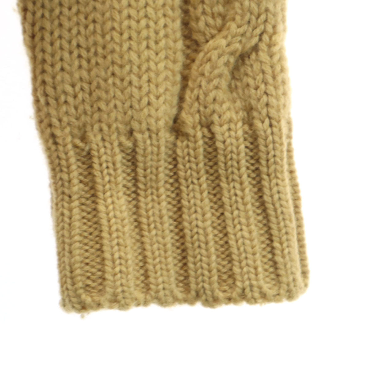 Bamberger's バンバーガーズ 70s ヴィンテージ 長袖 ケーブル Vネック ニットカーディガン XL キャメル メンズ