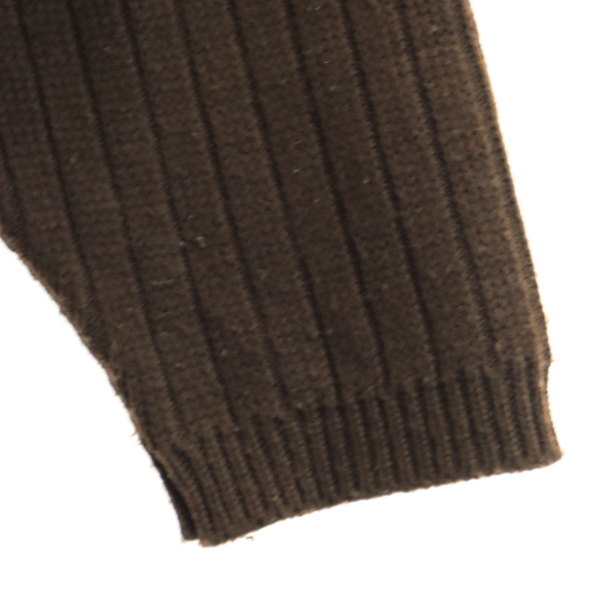 KOMAN SPORT コーマンスポーツ 90s オールド 長袖 フェイクレザー切替 セーター L ブラウン ニット メンズ